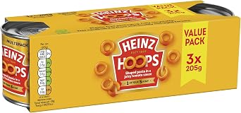 Heinz Spaghetti Hoops in Tomato Sauce, 205 g Pack of 3