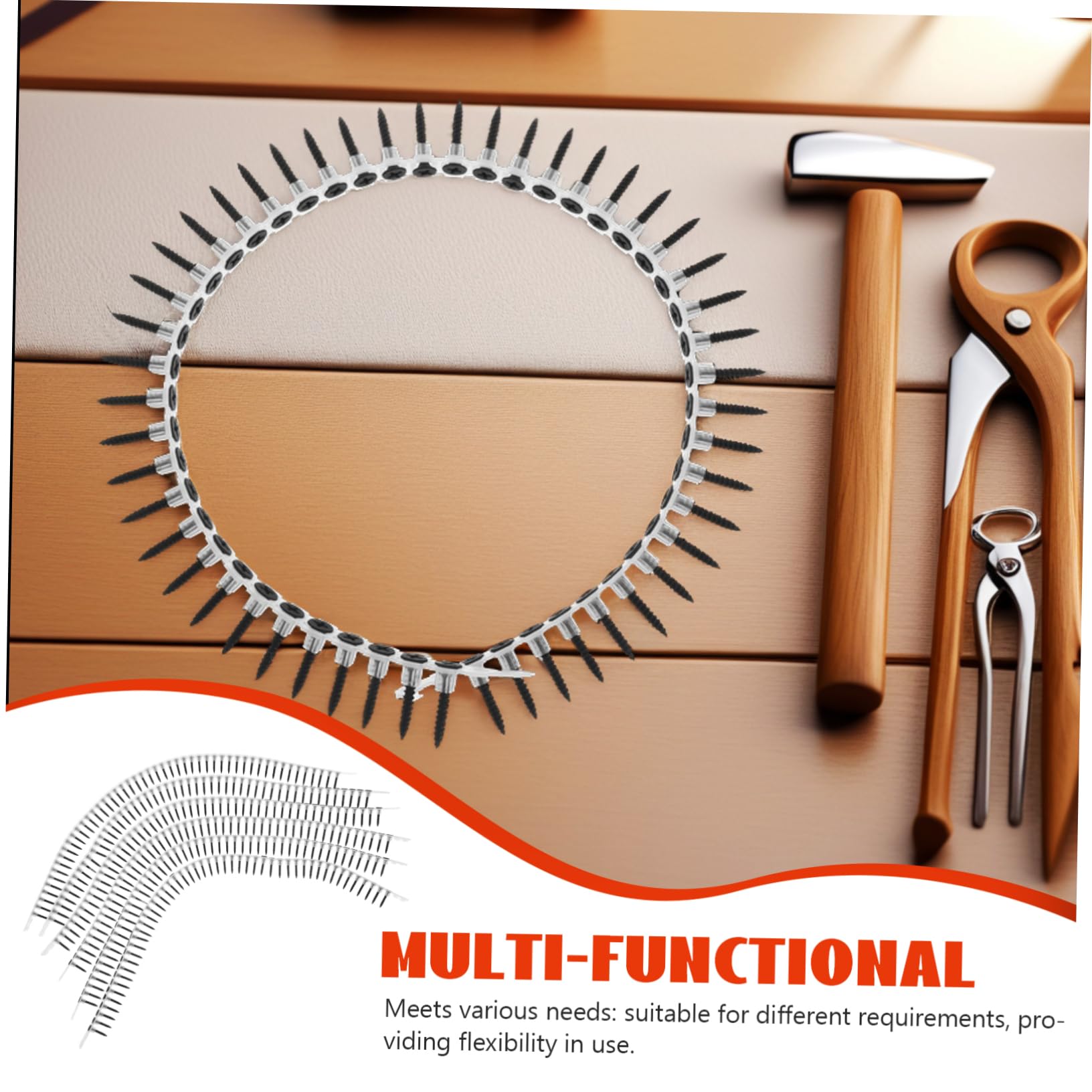 NUOBESTY 1000piezas Tornillos Para Paneles De Clavos y Tornillos Fijación Resistente Anclajes Para Cuadros y Muebles Autorroscantes y Plásticos