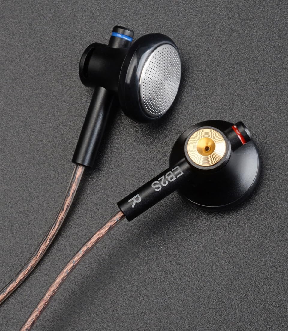 NICEHCK EB2S Wired Earbuds, 15.4mm LCP Dynamic Drivers, HiFi in-Ear Headphones for Android, Phones, Laptops, MP3 (4.4mm Balanced Black)