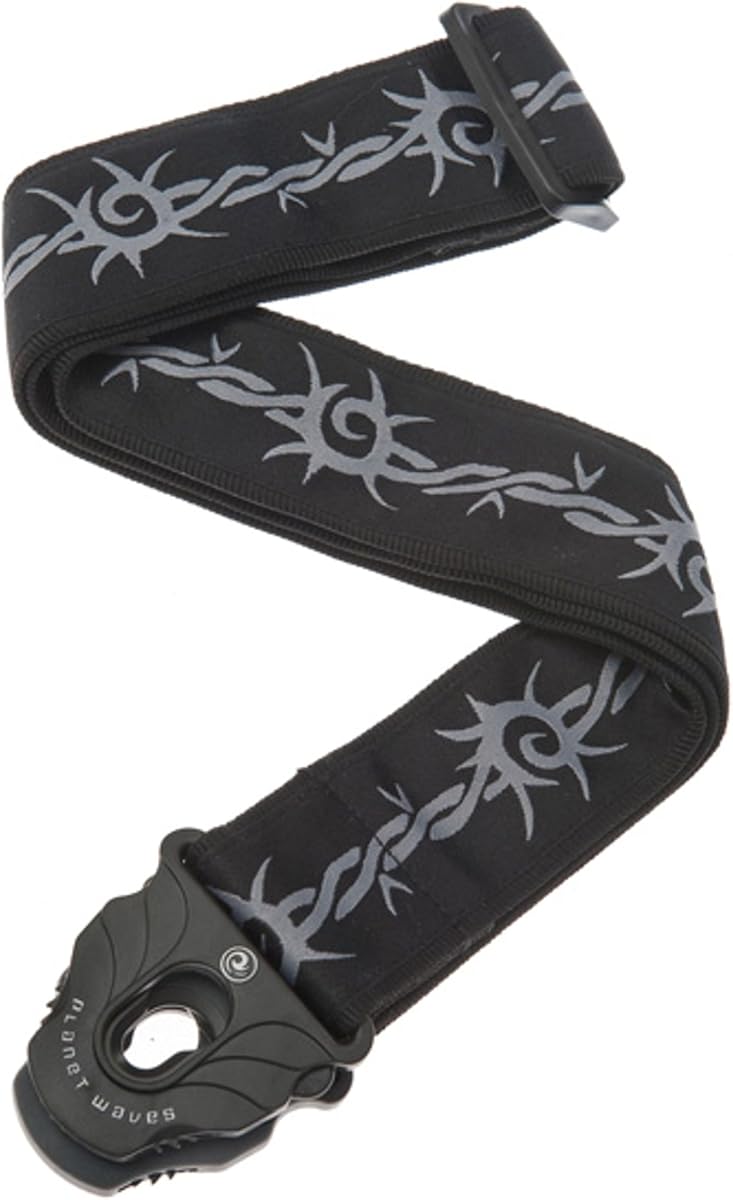 Accesorios Correa de guitarra con bloqueo - Accesorios para guitarra - Correa de guitarra eléctrica, correa de guitarra acústica, correa de guitarra eléctrica acústica y correa de bajo - Alambre de púas