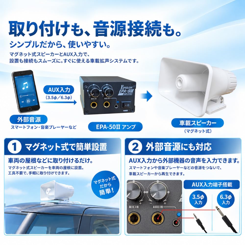 Amazon.co.jp: 車載用 拡声器 業務仕様 ハイパワー25W EPSILON EPA Amazon.co.jp: 車載用 拡声器 業務仕様 ハイパワー25W EPSILON EPA