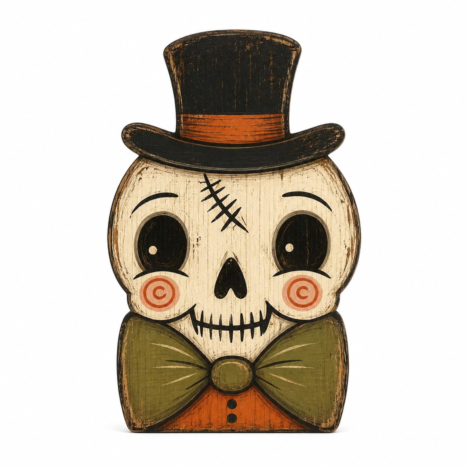 LWHZOFR Halloween Wooden Character Tabletop Decor - Double-Sided Freestanding Halloween Figurine for Mantel Shelf Tiered Tray Table Centerpiece Home Seasonal Decoration
