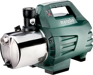 metabo P 6000 Inox Gartenpumpe, Wasserpumpe für 1-4 Beregner, 1300 W