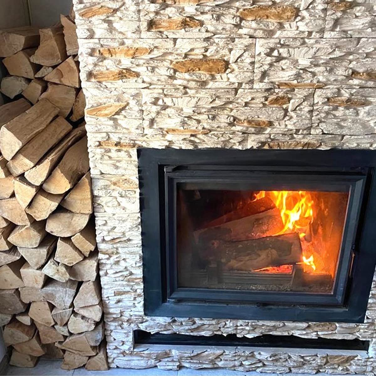 FOREZ - Mix di legna da ardere francese, 25 cm, 28 kg