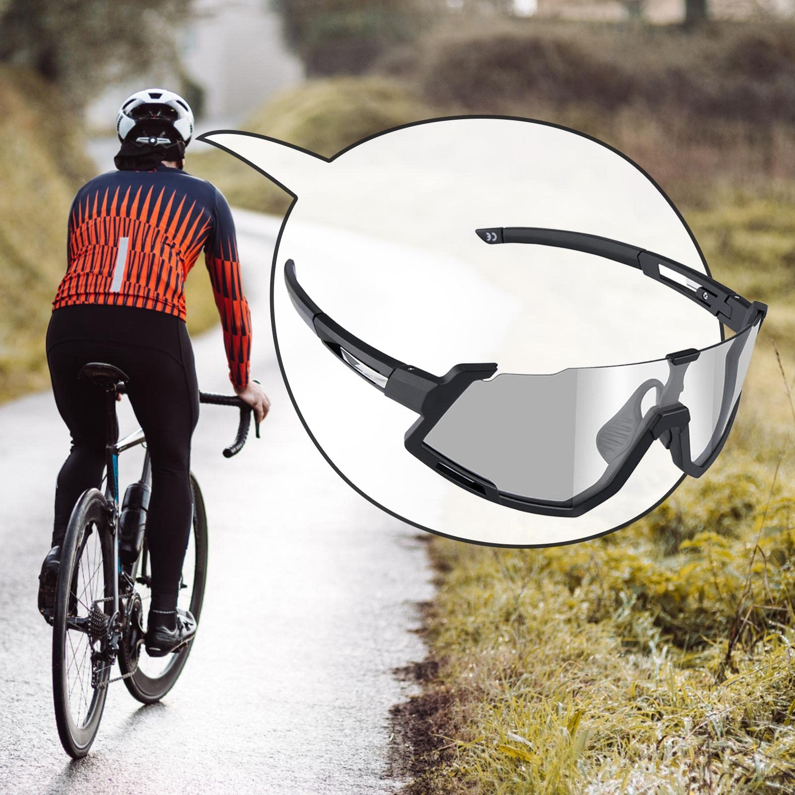 Amazon | [PROKTH] SURD スポーツサングラス 偏光レンズ 自転車 登山
