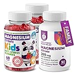 DR. MORITZ Magnesium Bundle - Gummies for Adults (200mg, 30 Count) and Kids Magnesium Gummies (60 Count, 2 Pack) - Sugar-Free