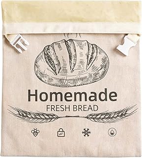 繰り返し使える 蜜蝋 ブレッドバッグ | パン生地保存に便利なチャック付き収納ポーチ - 手作りパン保存袋,家庭用 キッチン 冷凍庫 レストラン パーティー アパート ピクニック ダイニングルームで活躍
