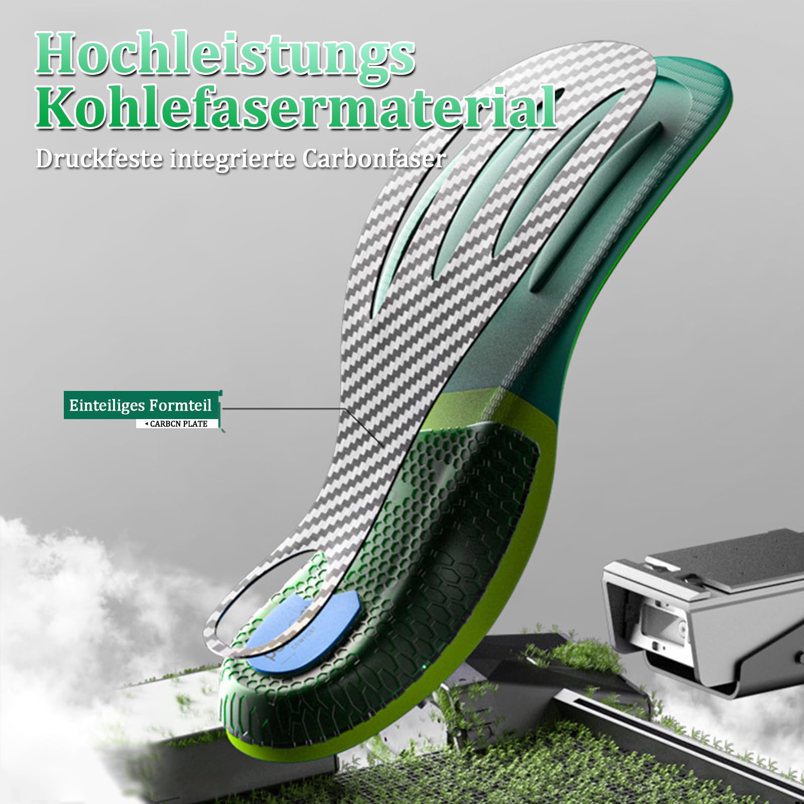 Kohlefaser-Einlegesohle, Professionelle Sporteinlage