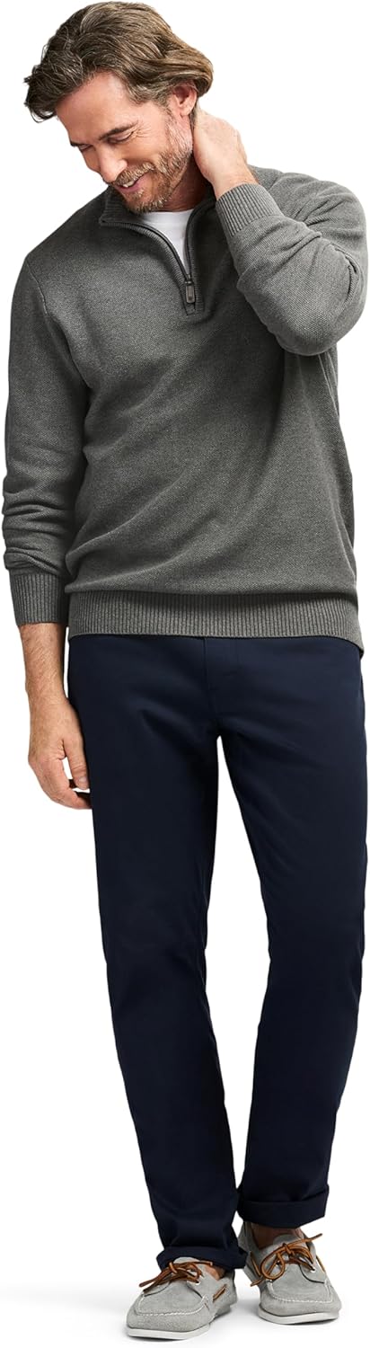 IZOD Men's Luxury Classics Quarter Zip Sweater