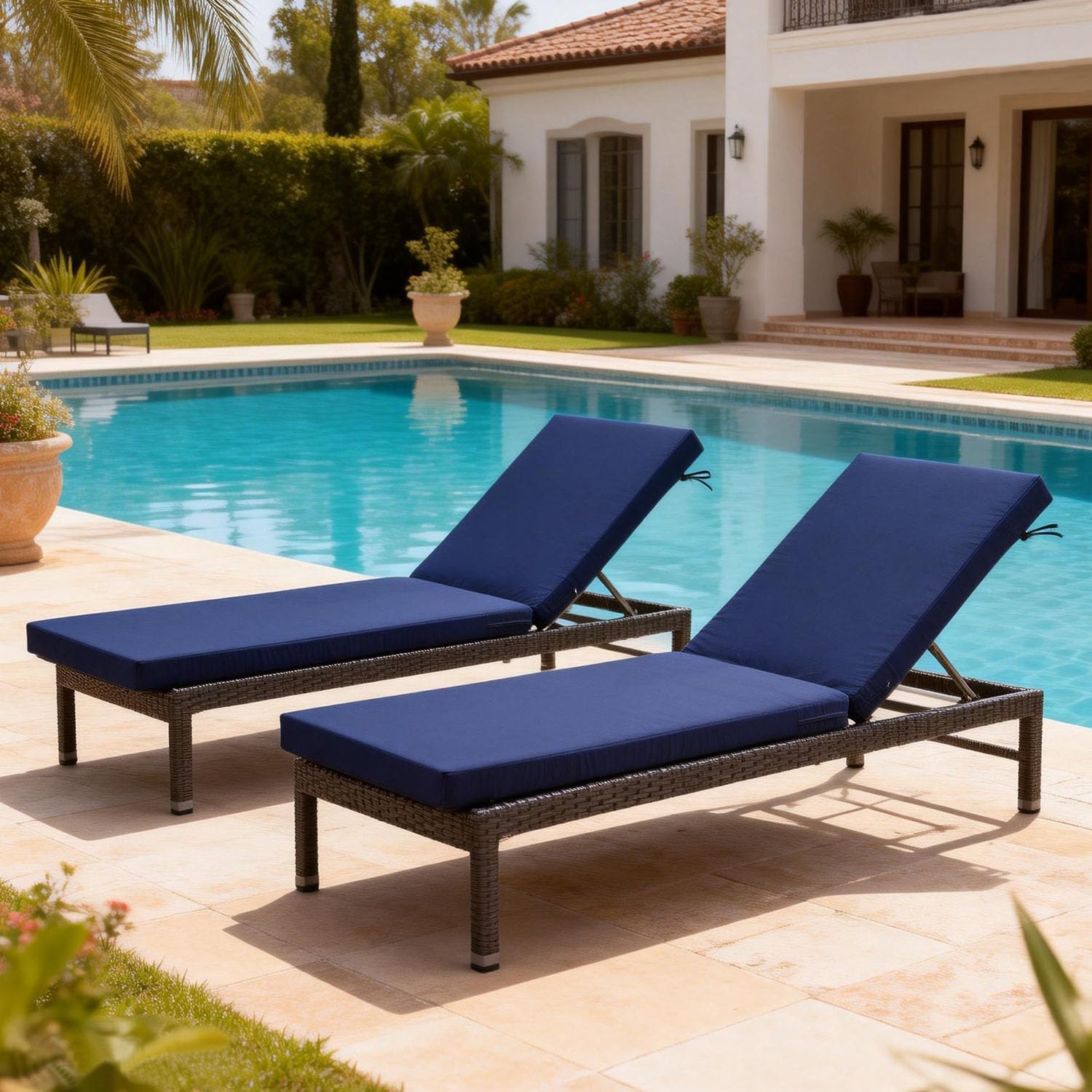 Condition photo showing New/Like New for barpoullar 72x21 inches chaise lounge cushions outdoor replacement for pool side waterpoof patio lou