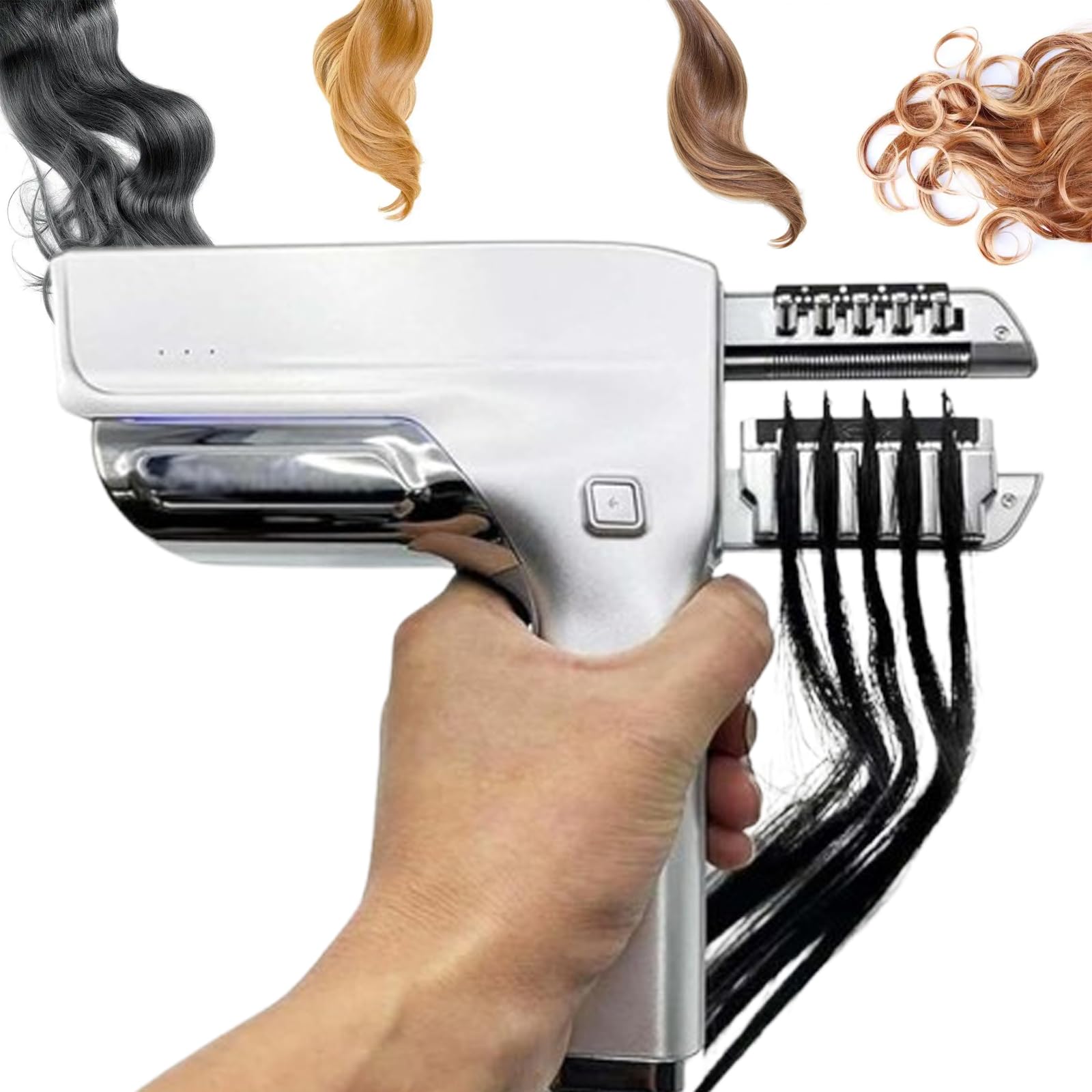 TYH Kit D'extensions De Cheveux 6D, Kits De Connecteurs Capillaires, Extension De Plumes Rapide Et sans Traces en 30 Minutes, Toucher Doux, Confortable, N'abîme Pas Les Cheveux