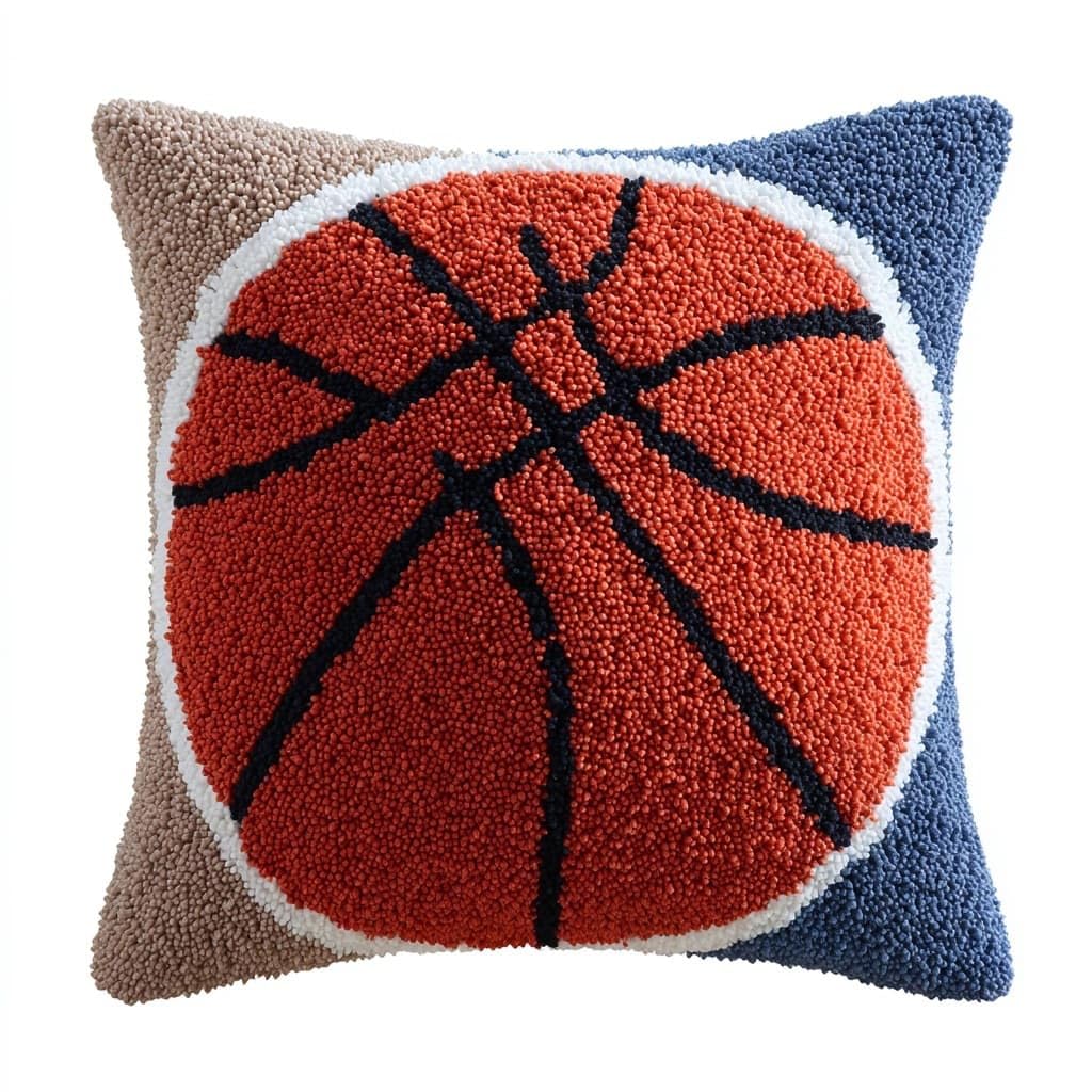Henypt Latch Hook Cushion Kits Basketball