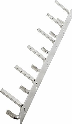 Miniatura 3 de WEBI Paquete de 2 percheros de acero inoxidable 304 de alta resistencia, acabado satinado, gran almacenamiento y organización del hogar para