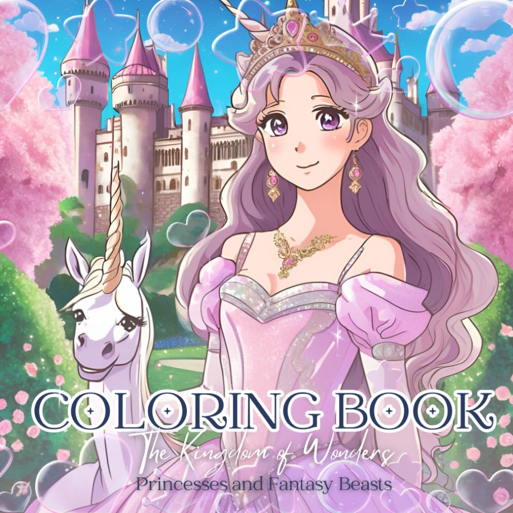 "The Kingdom of Wonders: Princesses and Fantasy Beasts": “The Kingdom of Wonders: A Magical Coloring Journey of Princesses & Mythical Creatures”