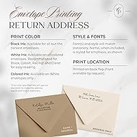 Vista 6 de Personalized Stationery for Women & Men - A2 Flat Thank You Cards with Custom Notecards, Handmade Personalized Note Cards with Envelopes and Name