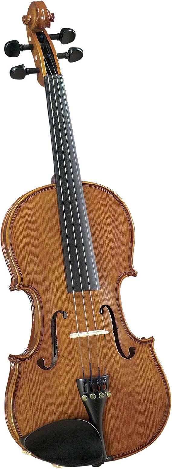 Cremona SV-175 Premier Student Violin Outfit 1/2 Size, Hand-Carved Spruce & Maple, Ebony Fittings, US-Made Prelude Strings
