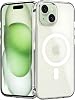 Ehr. iPhone 15 Uyumlu Kamera Korumalı Magsafe Wireless Şarj Özellikli Airbag Tasarımlı Şeffaf Silikon Kılıf