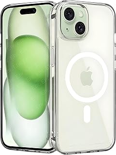 Ehr. iPhone 15 Uyumlu Kamera Korumalı Magsafe Wireless Şarj Özellikli Airbag Tasarımlı Şeffaf Silikon Kılıf