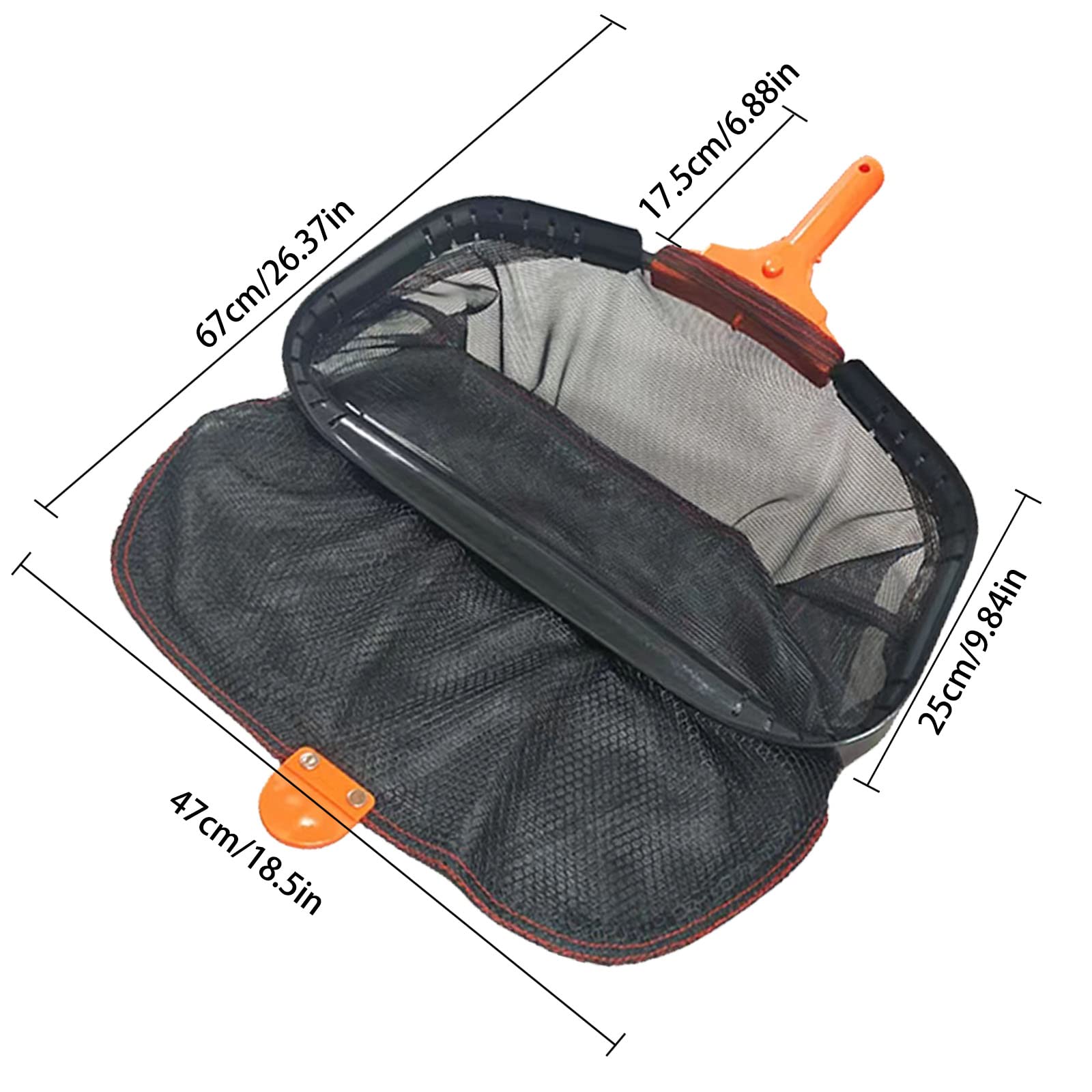 Questo retino per Skimmer da Piscina pulisce Rapidamente i detriti, retino per Foglie con Robusto Telaio in Alluminio Rinforzato e Maniglia per Una Pulizia Rapida, retino per Foglie per pisc