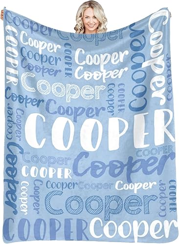 Dr.TOUGH Mantas personalizadas con nombre para niñas, niños y adultos, mantas con monograma, Navidad, cumpleaños, Día de la Madre, Padre, Día de San
