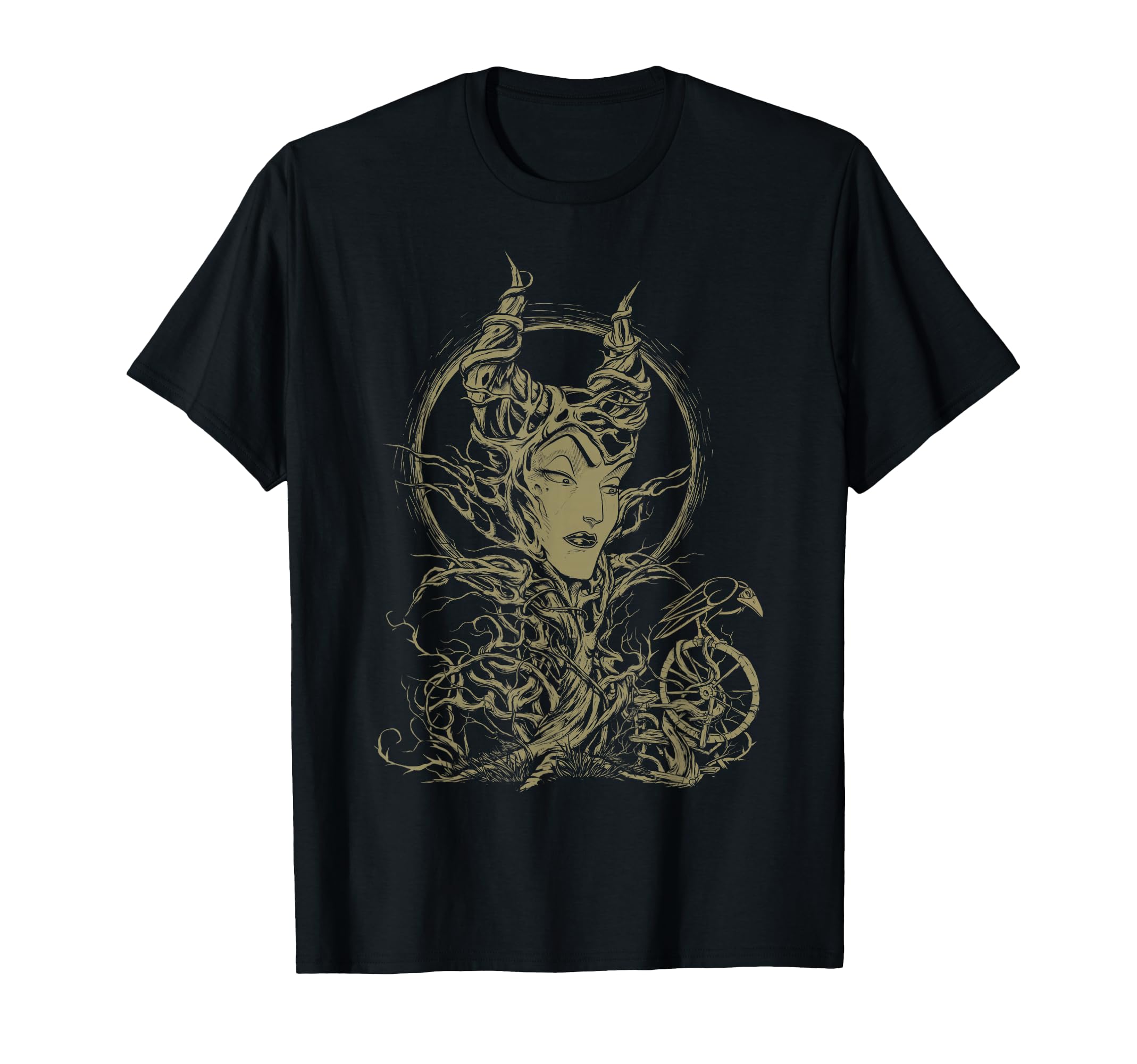 Sleeping Beauty Maleficent Crow Branches T-Shirt T-Shirt