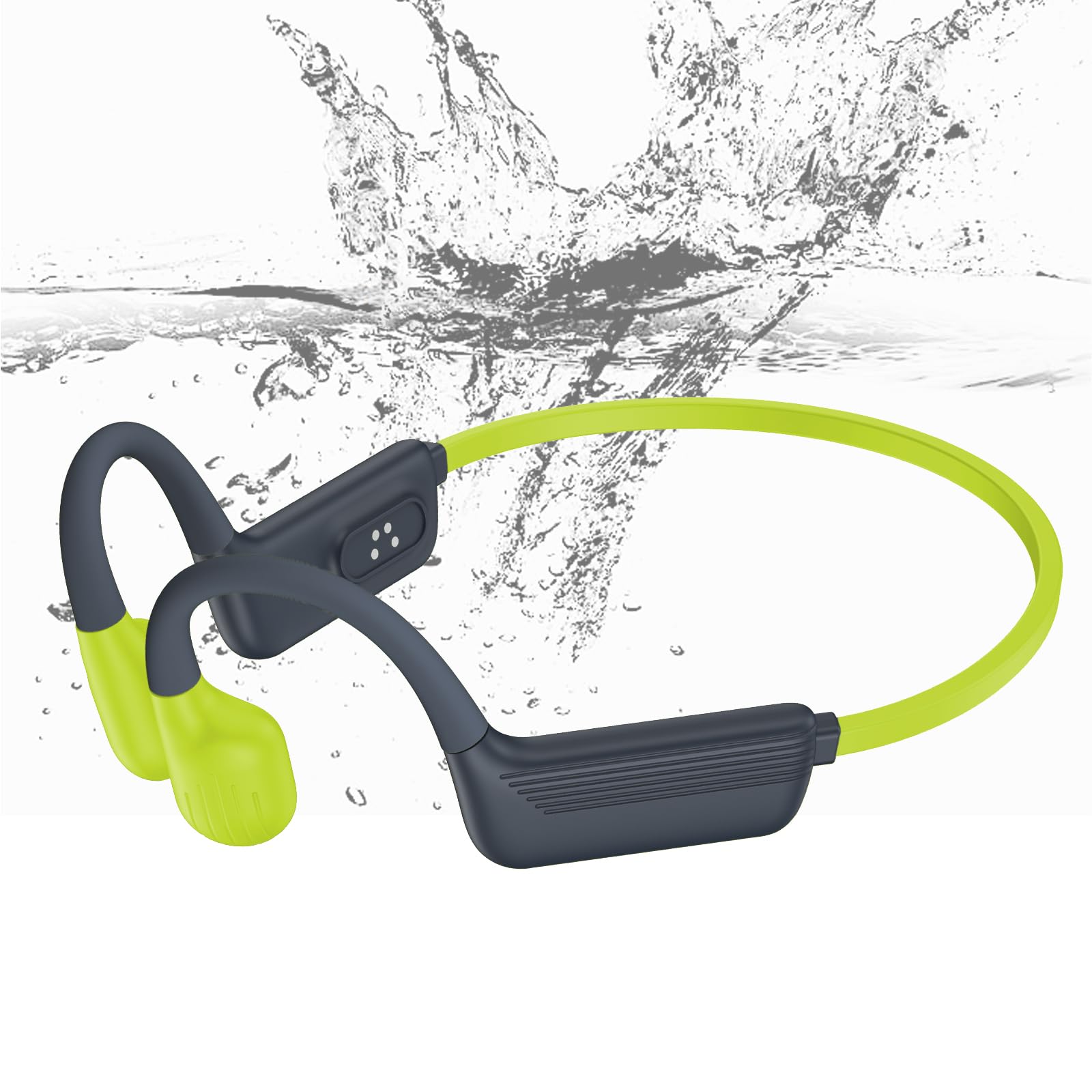 Fanisic Bone Conduction Headphones, Bluetooth 6.0 Open Ear Headphones with Mic, Type-C Quick Charge. Long Battery Life, IPX5 Sweatproof, Lightweight Comfortable for Office, Sports, and Driving