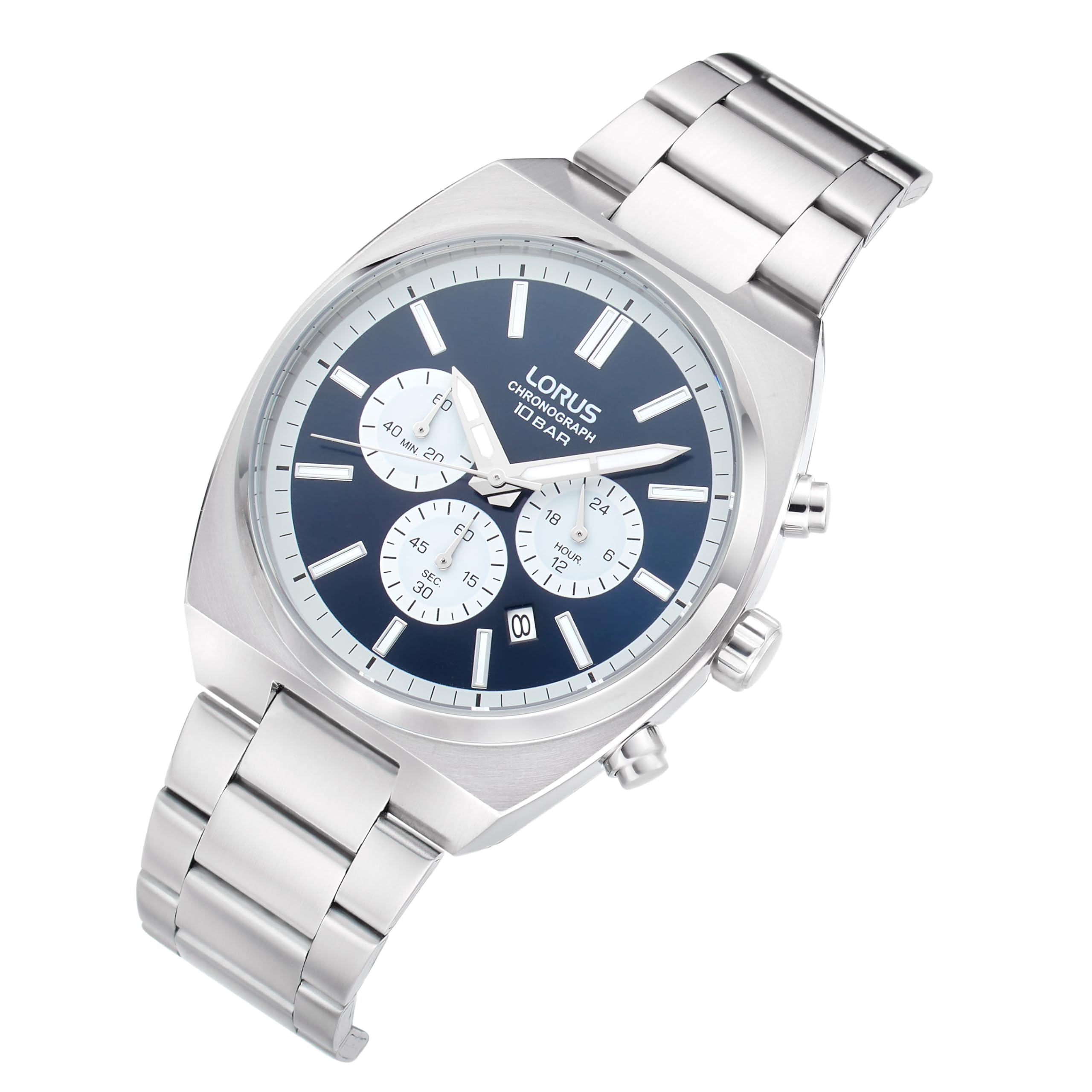 Lorus Orologio analogico al quarzo da uomo con bracciale in metallo