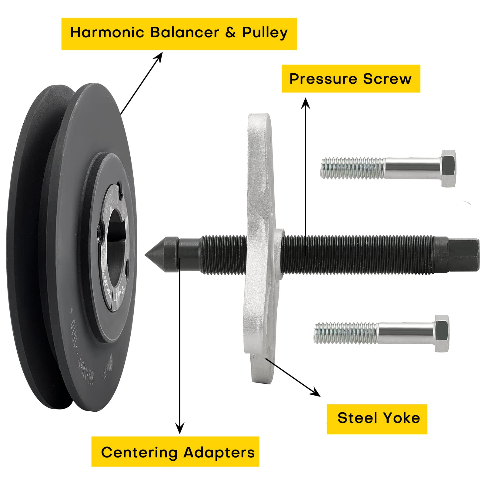 Steering Wheel Puller Harmonic Balancer Automotive Removal Tools