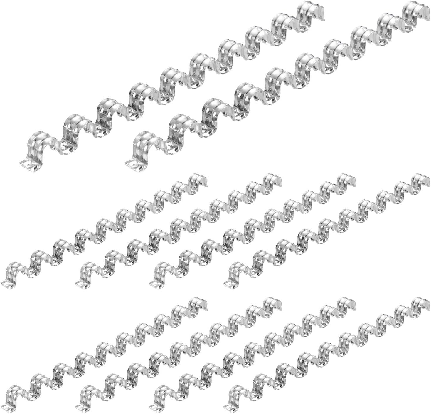 MECCANIXITY 10pcs Conduit Clamp 13/16 Inch 20mm, 10 Hole Stainless Steel Pipe Strap, Rigid Metal Conduit Hanger for Pipe Fixing, Tube Wire Installation