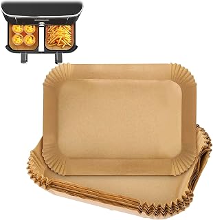 Upgrade Loaf Pan Liners, 100 Pack, Non-Stick Parchment Paper, Baking Liner for Baking Bread, Cakes, Banana Bread, Air Fryer Liner Paper (20 * 13 * 4.5cm)