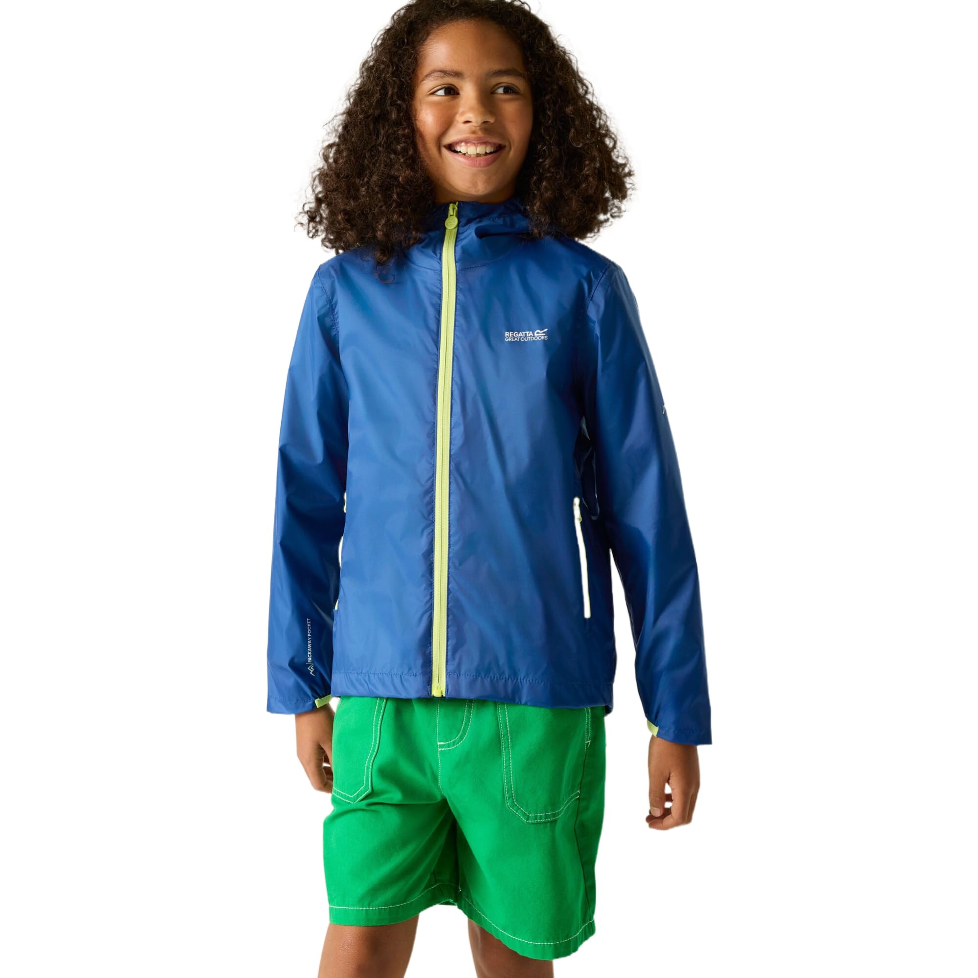 Regatta Unisex Kids Bleu Waterproof Jacket For Children Lever
