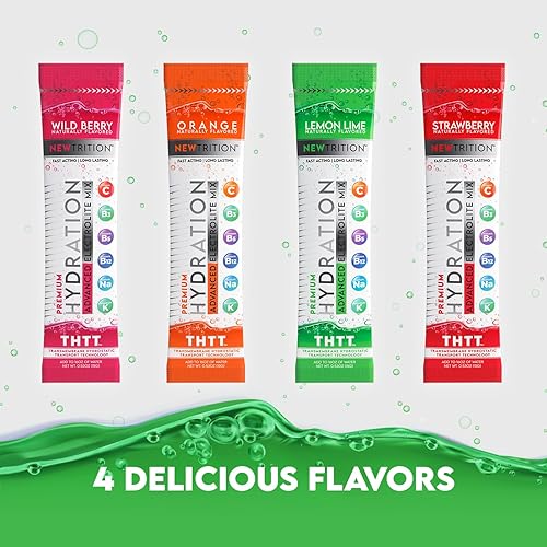 Miniatura 8 de Paquetes de hidratación en polvo de bebida con electrolitos  Alivio de la deshidratación 12 porciones - Lima limón