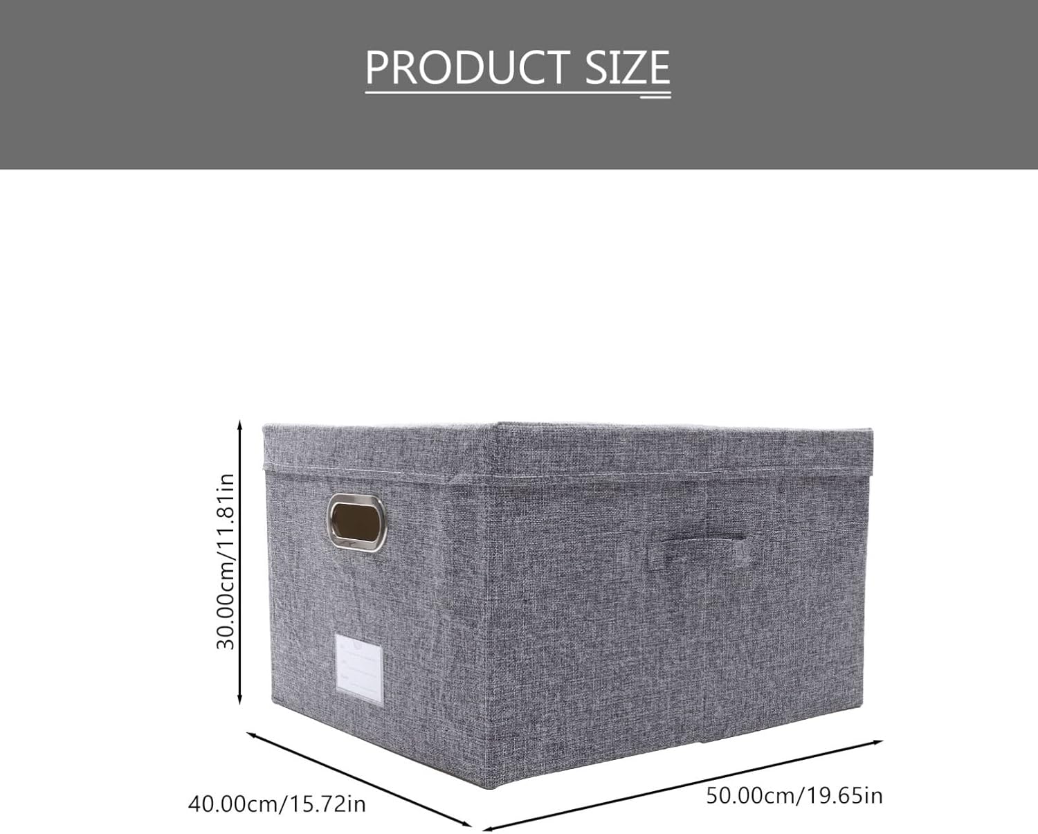 STOBAZA Fabric Storage Box with Lid Decorative Storage Organizer for Clothes Multi-functional Sundries Bin for Home Closet Spaces
