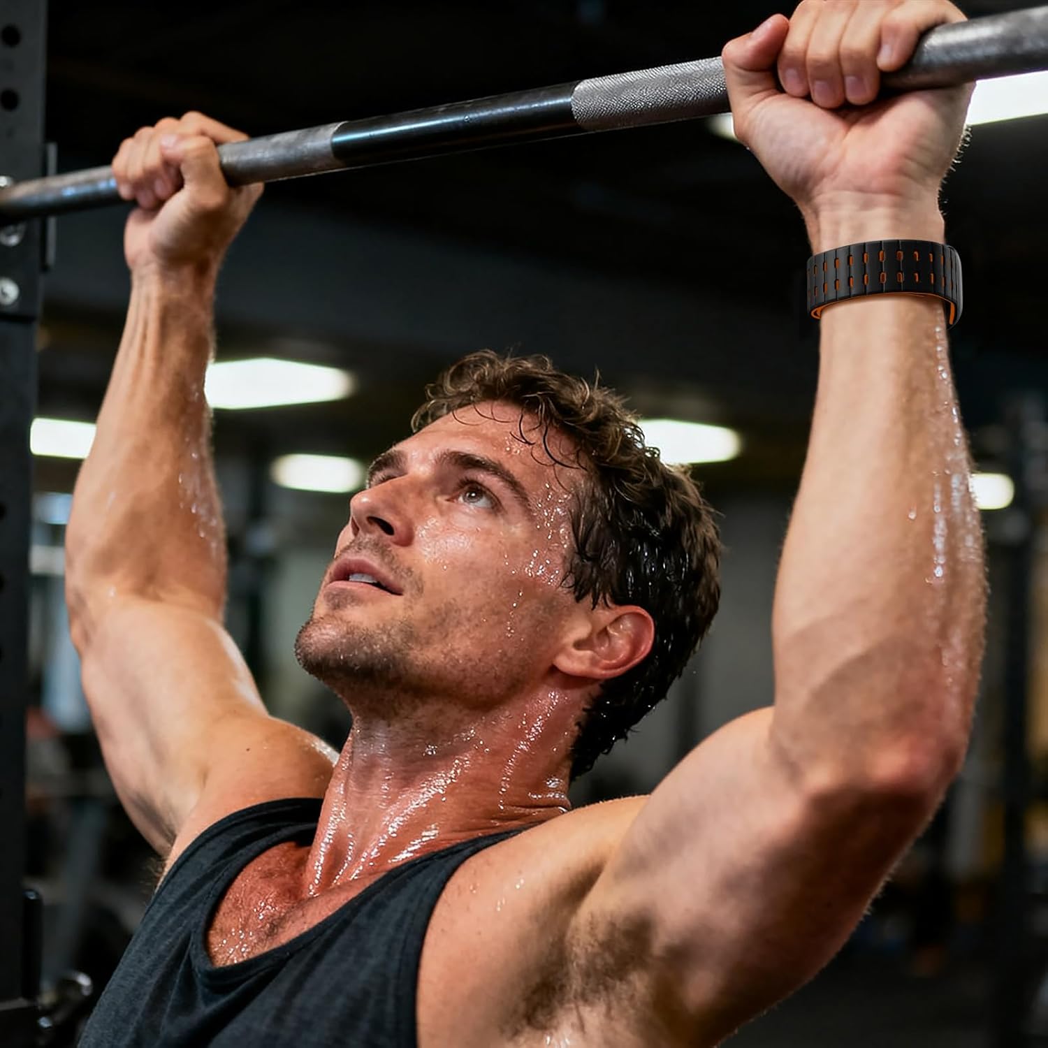 Getino Magnetic Silicone Band Compatible with Apple Watch Bands for Men 44mm 45mm 46mm 49mm 42mm Women,Strong Magnet Breathable Sport Strap for iWatch Series 11 Ultra 3 Ultra 2 Se 10 9 8 7 6 5 4 1 - Image 4