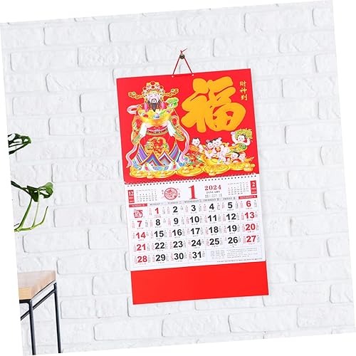 Miniatura 9 de Calendario chino 2024 2024 Calendario de pared chino Año del Dragón Calendario mensual para Año Nuevo, decoración de oficina en casa, calendario