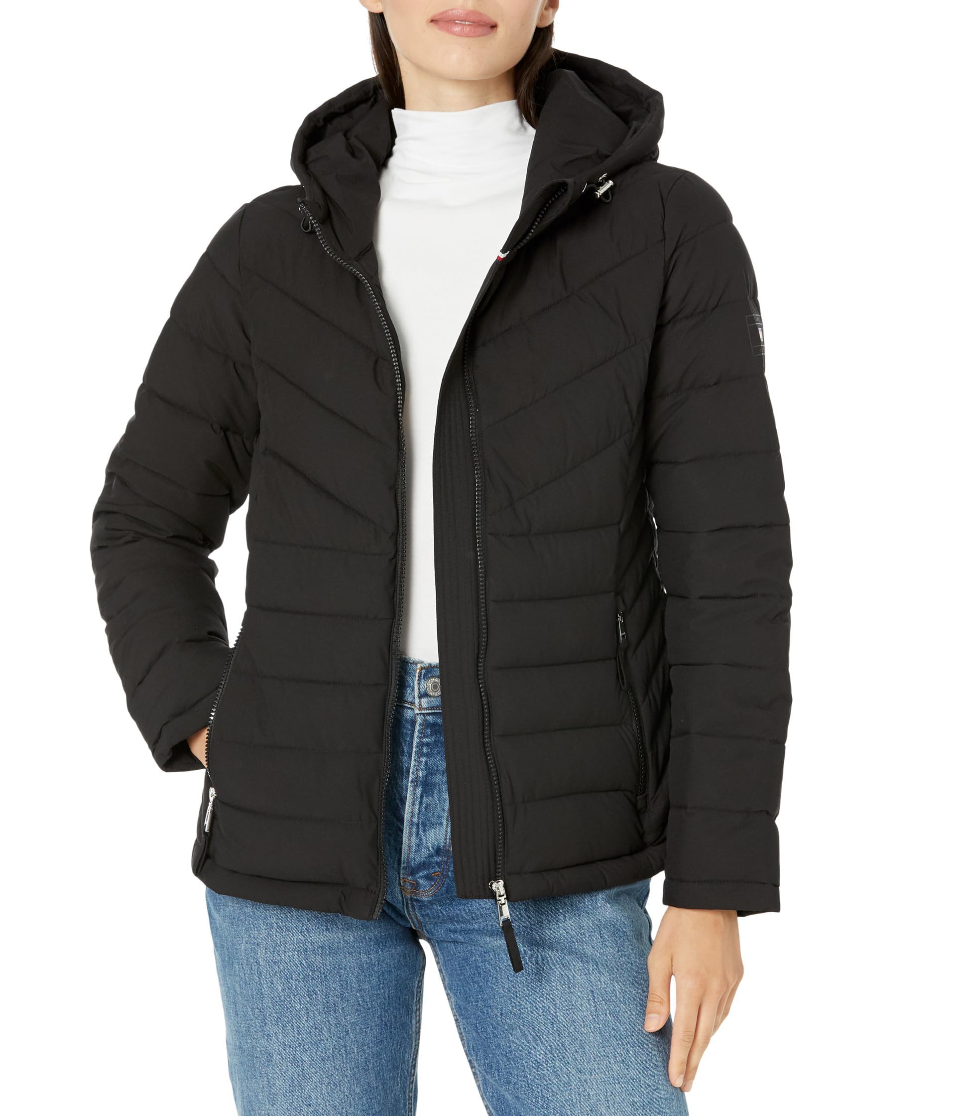 Tommy HilfigerWomen's Zip-up Packable Jacket Down Alternative Coat