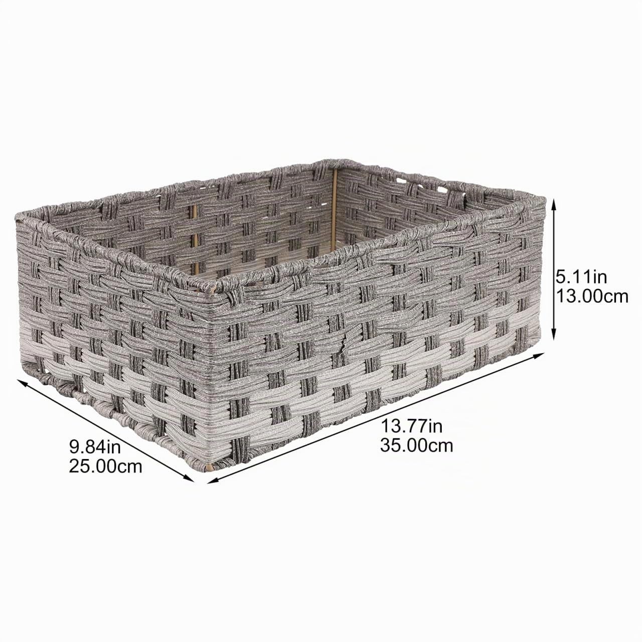 MAGICLULU Cesta Decorativa Multi-funzionale Rattan Imitazione Organizer Da Scrivania Per Casa E Ufficio Portaoggetti Pratico E Resistente Design Elegante Per Interni Per Stoccaggio E Decorazione