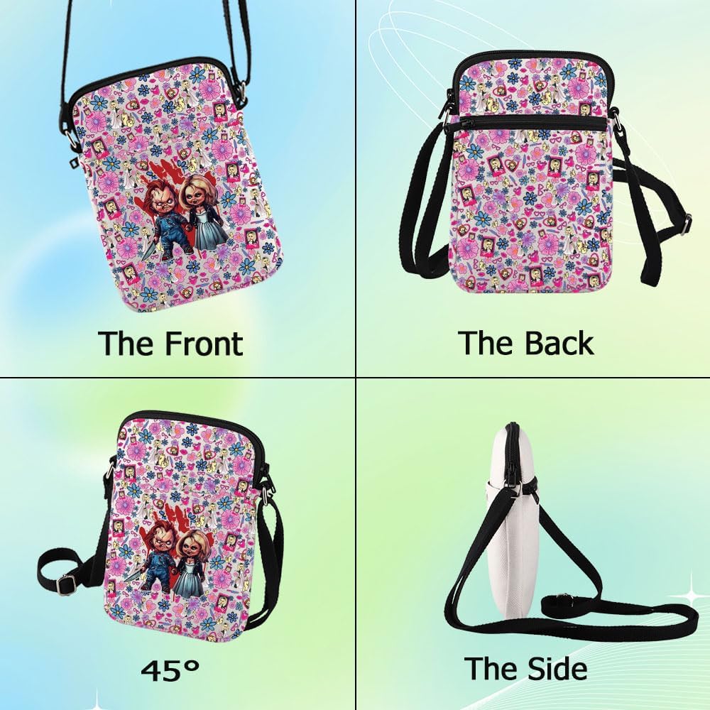G2TUP Killer Doll Crossbody Bag Evil Doll Fans Gift Horror Shoulder Bag Murderous Toy Merchandise - Image 4
