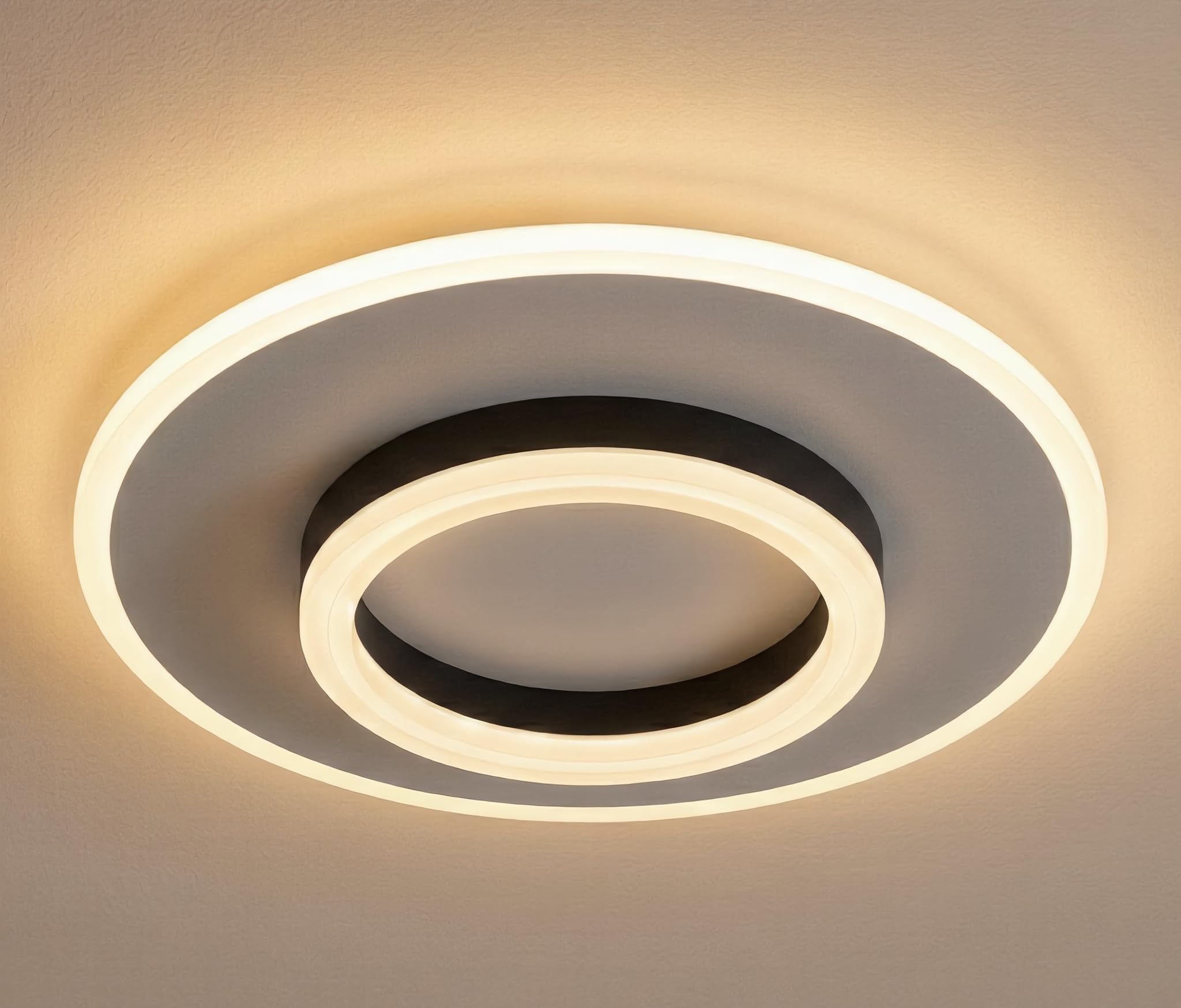 LED Ceiling Light | >90 CRI Eye Comfort Lighting | 3-Color Mode Anti-Glare Panel for Living Room, Bedroom & Office (Round Ceiling Light)-image-40