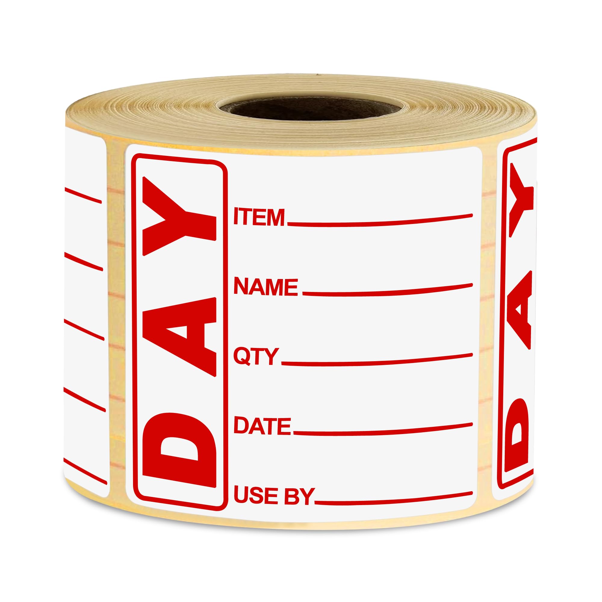 G4GADGET Food Labels Roll Use by – 500 Stickers – 50x75mm Writable Freezer & Storage Prep Labels – Removable Adhesive – Food Rotation Stickers for Kitchen, Restaurant & Catering
