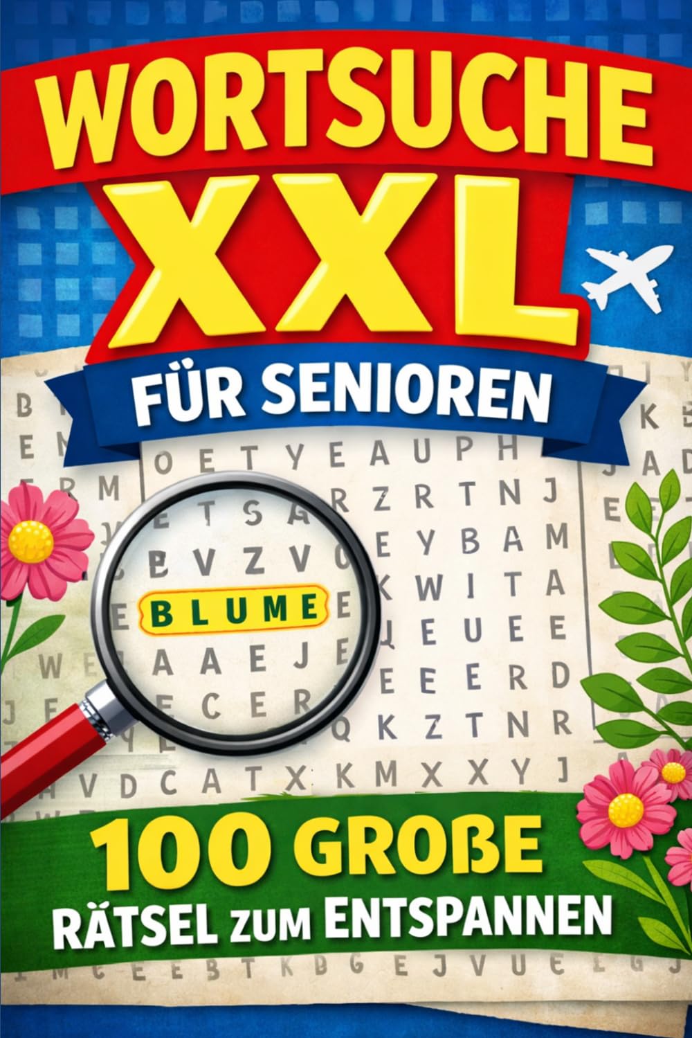 Wortsuche XXL für Senioren – 100 große Rätsel zum Entspannen: Extra große Schrift • Gedächtnistraining • Themen aus Natur, Reisen, Alltag und Garten