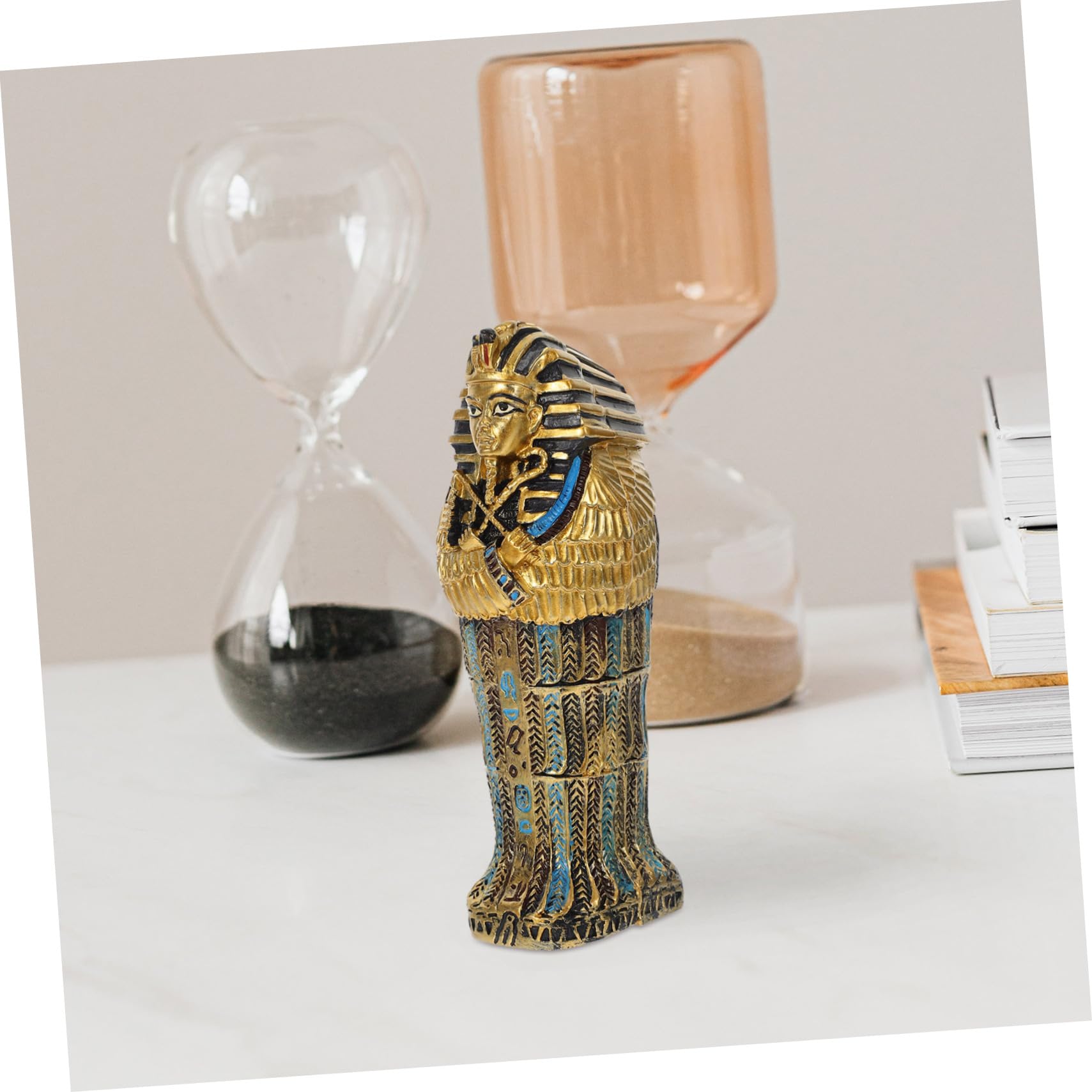 Amazon.co.jp: WRITWAA エジプトのファラオ 樹脂製ミイラの棺模型 家庭