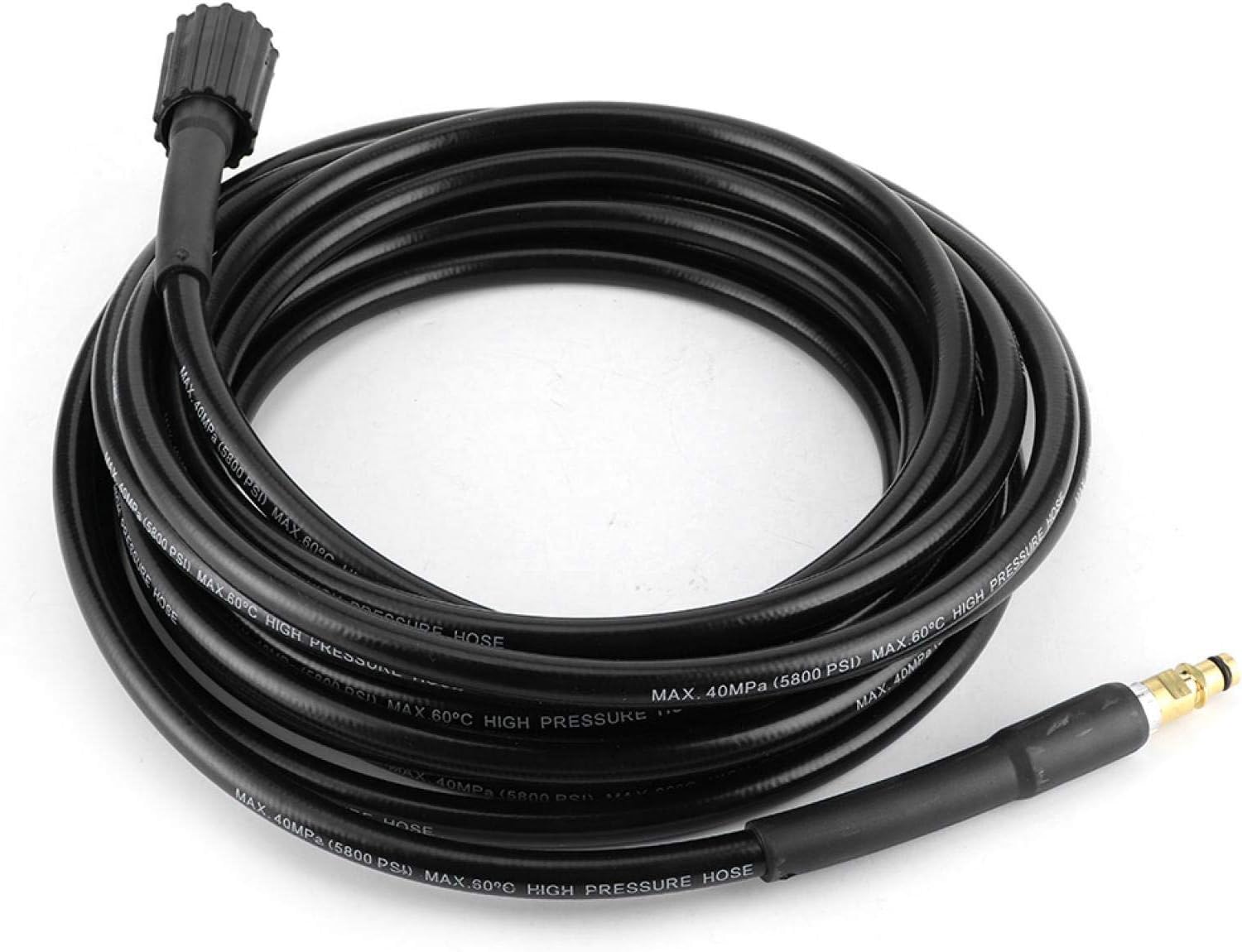 Hose Pipe for karcher k2 clearner-40MPa/5800PSI Auto Washer Hose High Pressure Water Cleaning Rubber Pipe Fit for Karcher K2 K3 K4 K5(6 Meters/19.7ft)(10米)