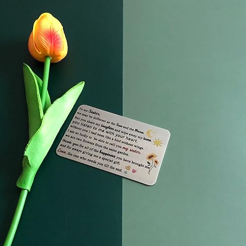 Miniatura 5 de Tarjeta de inserción de billetera para hermana, tarjetas de felicitación de cumpleaños, personalizadas, para la mayoría de edad, graduación,