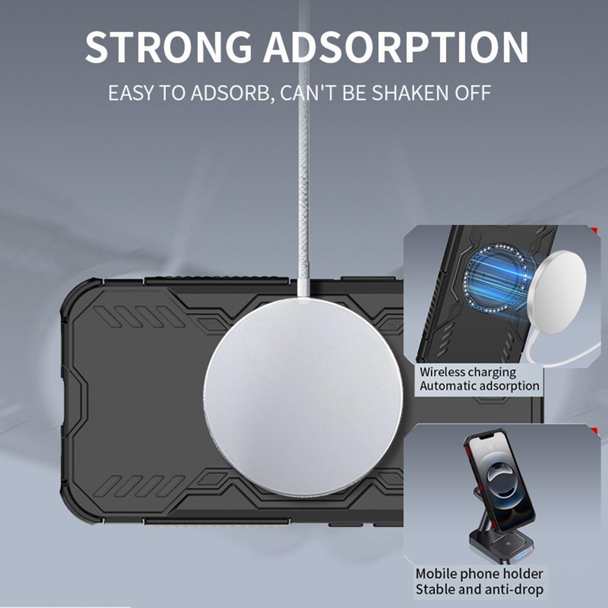 Custodia Magnetica Con MagSafe Per Nothing Phone 3A / 3A Pro - Silicone Trasparente, Antigraffio - Foto 5