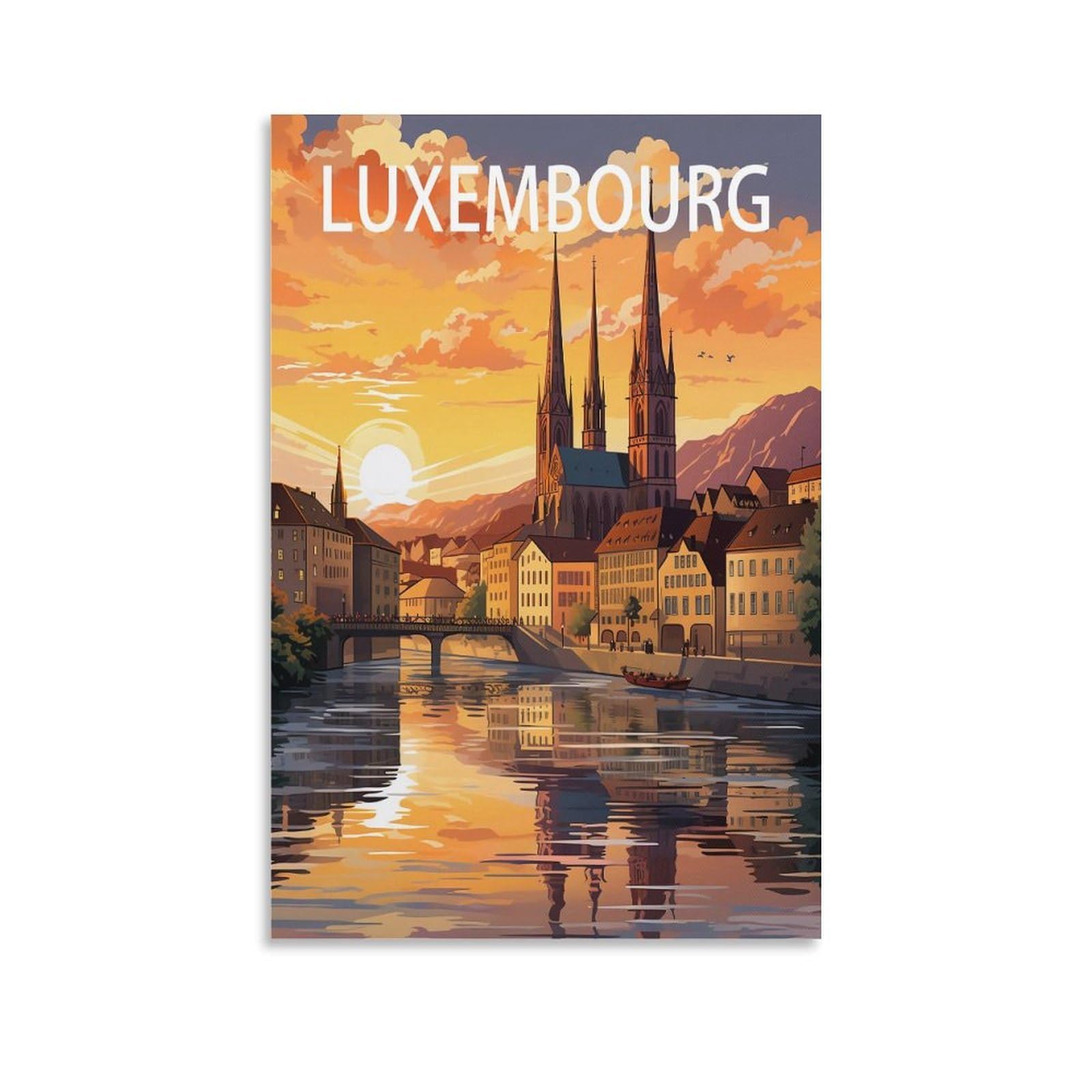 EZMLFA 5D Diamond Painting Kits,Luxembourg Diamond Art Kits Adults, Create Your Own Diamond Painting Full Drill Gifts for Home Decor 40x40cm
