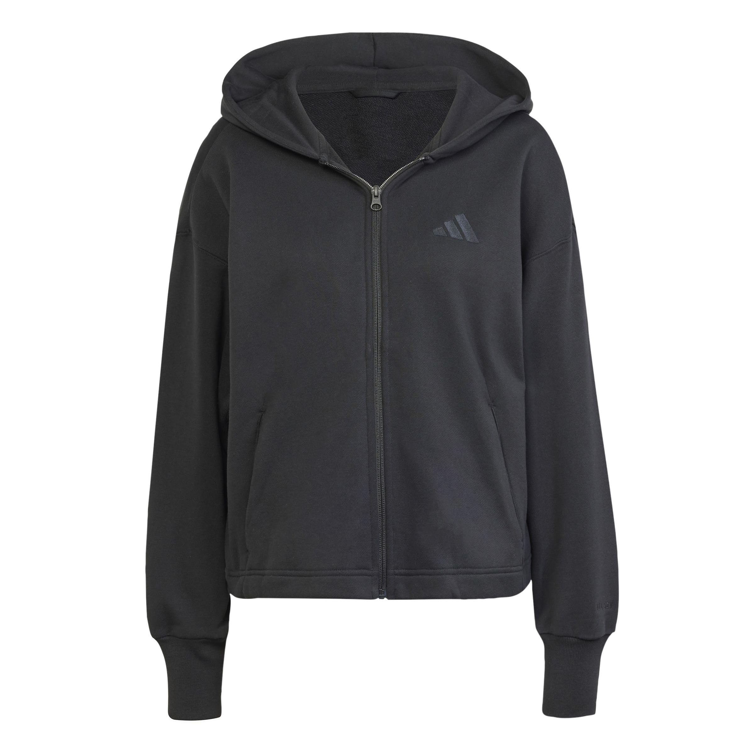 adidas Damen All Szn French Terry Loose Full-Zip Hoodie Kapuzen-Oberteil (1er Pack)