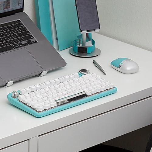 Miniatura 6 de Azio IZO - Mouse óptico inalámbrico - Bluetooth 3.0 y 5.02.4G RF-USB, diseño ambidiestro, sensor PixArt PAW3212, 100016002400 DPI, recargable, menta