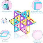 Jouets de tuiles magnétiques modernisés pour 3 4 5 6 7 8+ Année Vieux Tout-petits Garçons Filles, Bâtiment magnétique Blocs éducatifs STEM Jouets Cadeaux pour l'âge 3-6 4-5 4-8 Enfants Anniversaire