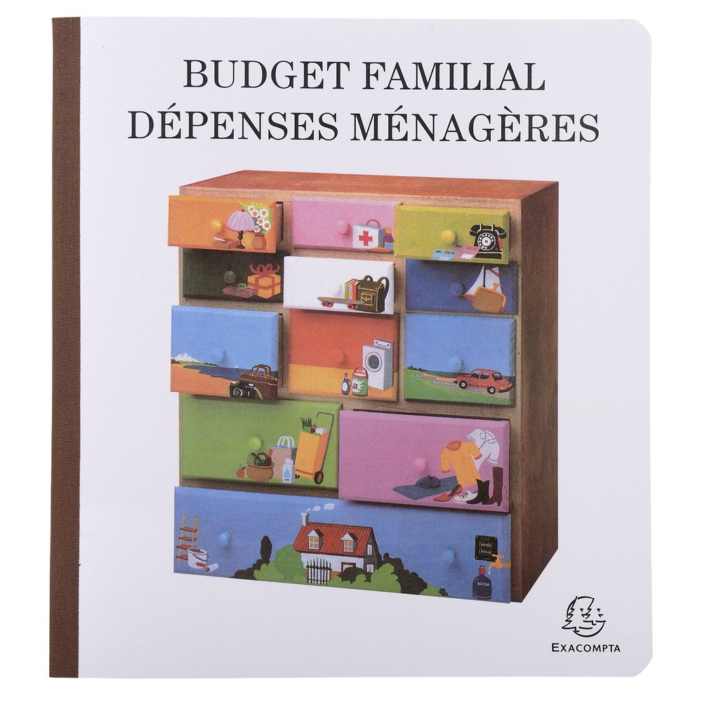 Exacompta budget dépense ménagère 27x25cm 56p